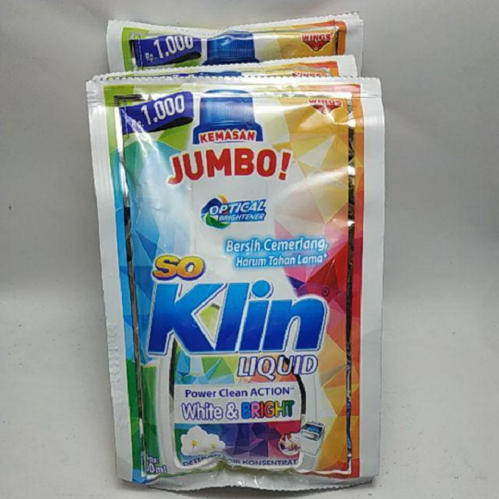 So Klin Detergent Deterjen Kemasan Pack Kecil Sachet All Variant 50ml isi 6 Pcs